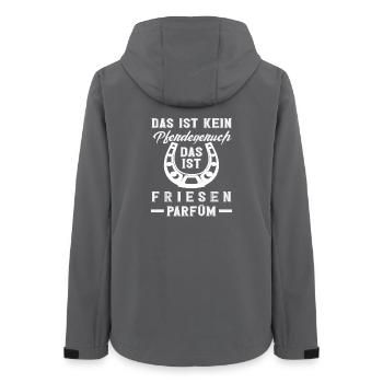 Lustiges Pferdemädchen Friese Spruch Reiten - Frauen Recycelte Softshelljacke von Stanley/Stella - Anthrazit - Hinten - AI Model Female 172 light (172cm)