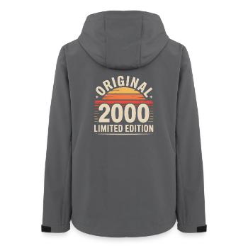 Original 2000 Edition Rétro Soleil - Veste softshell femme recyclée Stanley/Stella - charbon - Dos - AI Model Female 172 light (172cm)