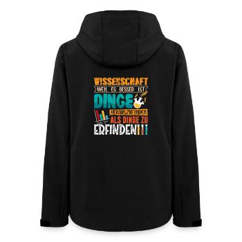 Wissenschaft Wissenschaftler Chemie - Frauen Recycelte Softshelljacke von Stanley/Stella - Schwarz - Hinten - AI Model Female 172 light (172cm)
