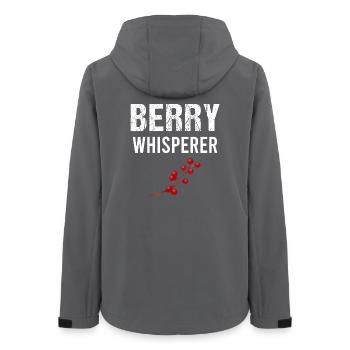 Blueberry Lustige Obst  Frucht Blaubeere Vintage - Frauen Recycelte Softshelljacke von Stanley/Stella - Anthrazit - Hinten - AI Model Female 172 light (172cm)