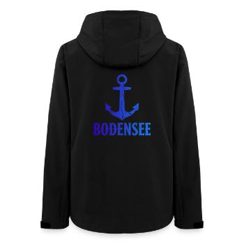 Bateau de vacances au lac de Constance - Veste softshell femme recyclée Stanley/Stella - noir - Dos - AI Model Female 172 light (172cm)