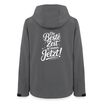 Le meilleur moment est toujours en direct maintenant Carpe Diem - Veste softshell femme recyclée Stanley/Stella - charbon - Dos - AI Model Female 172 light (172cm)
