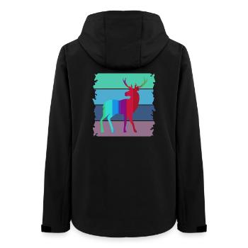 Hirsch - Women’s Recycled Softshell Jacket by Stanley/Stella - black - Back - AI Model Female 172 light (172cm)