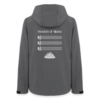 Symphony of Silence - Women’s Recycled Softshell Jacket by Stanley/Stella - anthracite - Back - AI Model Female 172 light (172cm)