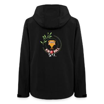 Kinball Winner Tournament Championship - Women’s Recycled Softshell Jacket by Stanley/Stella - black - Back - AI Model Female 172 light (172cm)