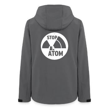 STOP ATOM - Women’s Recycled Softshell Jacket by Stanley/Stella - anthracite - Back - AI Model Female 172 light (172cm)