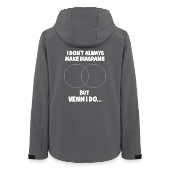 Math Math Math Teacher Mathematician - Women’s Recycled Softshell Jacket by Stanley/Stella - anthracite - Back - AI Model Female 172 light (172cm)