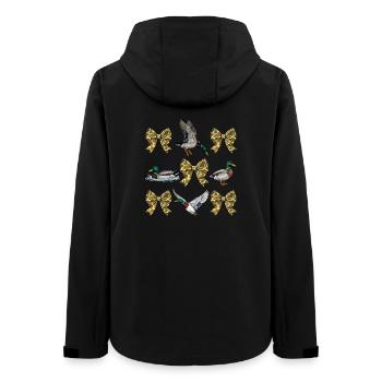 Ducks Camo Bows Waterfowl Hunting Style - Women’s Recycled Softshell Jacket by Stanley/Stella - black - Back - AI Model Female 172 light (172cm)