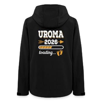 Uroma 2026 Loading Zukünftige Urgroßmutte Geschenk - Frauen Recycelte Softshelljacke von Stanley/Stella - Schwarz - Hinten - AI Model Female 172 light (172cm)