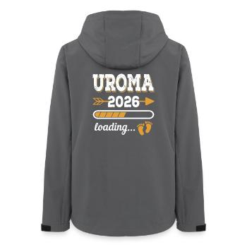 Uroma 2026 Loading Zukünftige Urgroßmutte Geschenk - Frauen Recycelte Softshelljacke von Stanley/Stella - Anthrazit - Hinten - AI Model Female 172 light (172cm)