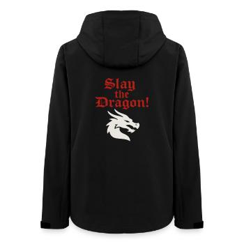 Dragon Warrior - Women’s Recycled Softshell Jacket by Stanley/Stella - black - Back - AI Model Female 172 light (172cm)