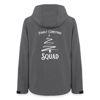 Family Christmas Tree Squad - Frauen Recycelte Softshelljacke von Stanley/Stella - Anthrazit - Hinten - AI Model Female 172 light (172cm)