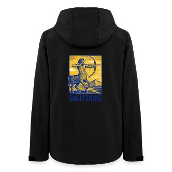 Signe astrologique du Sagittaire - Astrologie - Veste softshell femme recyclée Stanley/Stella - noir - Dos - AI Model Female 172 light (172cm)
