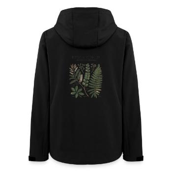 Design Vintage Botanique - Veste softshell femme recyclée Stanley/Stella - noir - Dos - AI Model Female 172 light (172cm)