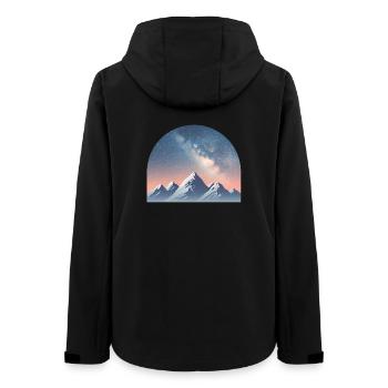 Pic de la Voie lactée sous le dôme étoilé - Veste softshell femme recyclée Stanley/Stella - noir - Dos - AI Model Female 172 light (172cm)