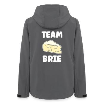 Humour fromage brie - Veste softshell femme recyclée Stanley/Stella - charbon - Dos - AI Model Female 172 light (172cm)