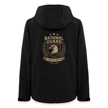 Vétéran de l’armée Vétéran de la Garde nationale en - Veste softshell femme recyclée Stanley/Stella - noir - Dos - AI Model Female 172 light (172cm)