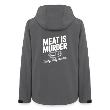 La viande, c’est un meurtre Savoureux Meurtre savoureux - Veste softshell femme recyclée Stanley/Stella - charbon - Dos - AI Model Female 172 light (172cm)