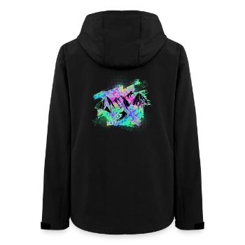skifahren - Frauen Recycelte Softshelljacke von Stanley/Stella - Schwarz - Hinten - AI Model Female 172 light (172cm)