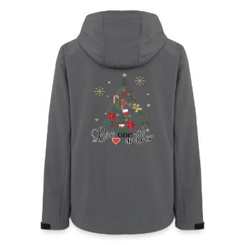 Sapin de Noël décoré - Veste softshell femme recyclée Stanley/Stella - charbon - Dos - AI Model Female 172 light (172cm)