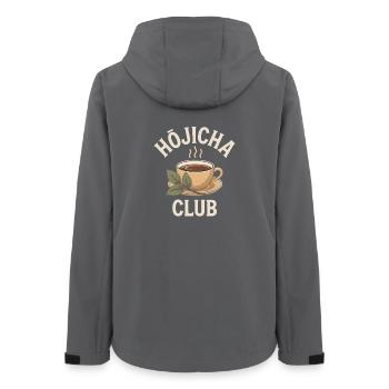 Hojicha Club Tea Thé torréfié japonais Thé - Veste softshell femme recyclée Stanley/Stella - charbon - Dos - AI Model Female 172 light (172cm)