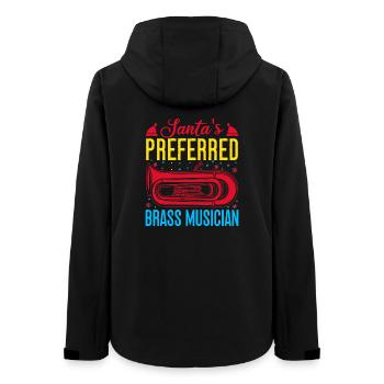 Euphonium Santa ́s Preferred Brass Musician - Women’s Recycled Softshell Jacket by Stanley/Stella - black - Back - AI Model Female 172 light (172cm)