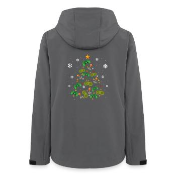 Christmas Tree Controllers Gaming Lover Gamer  - Women’s Recycled Softshell Jacket by Stanley/Stella - anthracite - Back - AI Model Female 172 light (172cm)