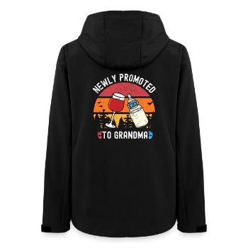 Neu beworbene Granny Funny Kleidung & Accessoires - Frauen Recycelte Softshelljacke von Stanley/Stella - Schwarz - Hinten - AI Model Female 172 light (172cm)