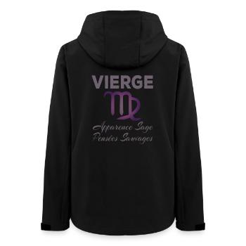 Vierge - Veste softshell femme recyclée Stanley/Stella - noir - Dos - AI Model Female 172 light (172cm)