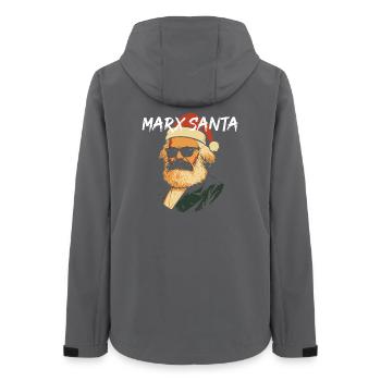Marx Santa Icon Tee - Women’s Recycled Softshell Jacket by Stanley/Stella - anthracite - Back - AI Model Female 172 light (172cm)