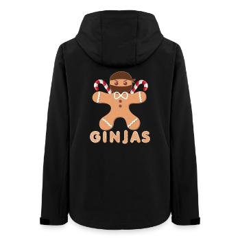 Masked gingerbread with frosting - Women’s Recycled Softshell Jacket by Stanley/Stella - black - Back - AI Model Female 172 light (172cm)