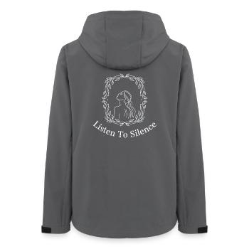 Voice of Silence - Women’s Recycled Softshell Jacket by Stanley/Stella - anthracite - Back - AI Model Female 172 light (172cm)