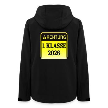 ENROLMENT Primary School 2026 - Women’s Recycled Softshell Jacket by Stanley/Stella - black - Back - AI Model Female 172 light (172cm)