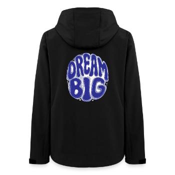 DREAM BIG [Let's Talk] - Women’s Recycled Softshell Jacket by Stanley/Stella - black - Back - AI Model Female 172 light (172cm)