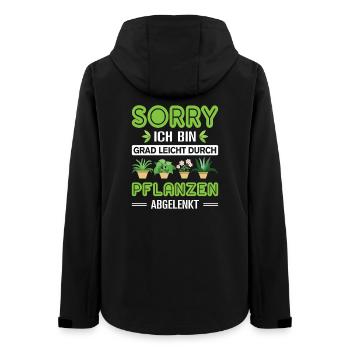 Garden Gardener Gardening Gardening Gardening Gardening - Women’s Recycled Softshell Jacket by Stanley/Stella - black - Back - AI Model Female 172 light (172cm)