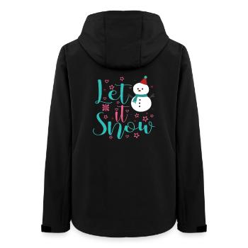Bonhomme de neige Noël - Veste softshell femme recyclée Stanley/Stella - noir - Dos - AI Model Female 172 light (172cm)