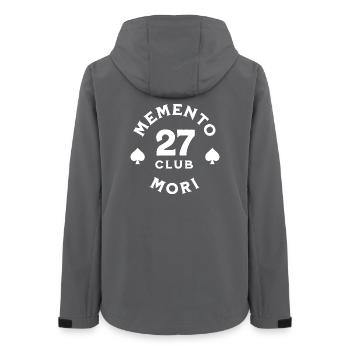 27 Club Memento Mori - Veste softshell femme recyclée Stanley/Stella - charbon - Dos - AI Model Female 172 light (172cm)