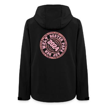 Father 2024 - Women’s Recycled Softshell Jacket by Stanley/Stella - black - Back - AI Model Female 172 light (172cm)