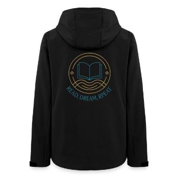 Read. Dream. Try again. - Women’s Recycled Softshell Jacket by Stanley/Stella - black - Back - AI Model Female 172 light (172cm)