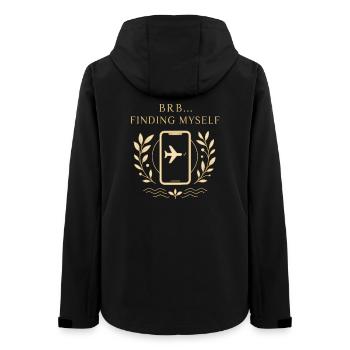 BRB... Tu me cherches - Veste softshell femme recyclée Stanley/Stella - noir - Dos - AI Model Female 172 light (172cm)