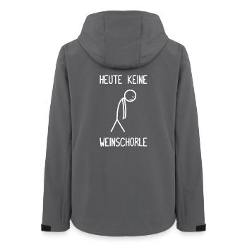 No wine spritzer today Wine lovers Wine drinkers - Women’s Recycled Softshell Jacket by Stanley/Stella - anthracite - Back - AI Model Female 172 light (172cm)