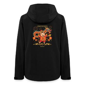 Year of the Horse 2026 – Chinese New Year for K - Women’s Recycled Softshell Jacket by Stanley/Stella - black - Back - AI Model Female 172 light (172cm)