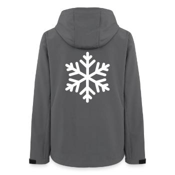 Schneeflocke Puristisch - Frauen Recycelte Softshelljacke von Stanley/Stella - Anthrazit - Hinten - AI Model Female 172 light (172cm)