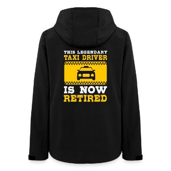 Taxi Taxifahrer - Frauen Recycelte Softshelljacke von Stanley/Stella - Schwarz - Hinten - AI Model Female 172 light (172cm)