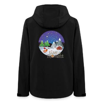 Magie hivernale de Noël - Veste softshell femme recyclée Stanley/Stella - noir - Dos - AI Model Female 172 light (172cm)