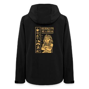 L’archéologie pharaonienne dans l’Égypte ancienne - Veste softshell femme recyclée Stanley/Stella - noir - Dos - AI Model Female 172 light (172cm)