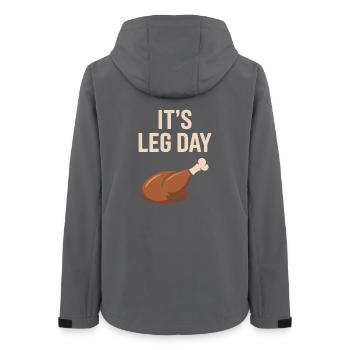 It's Leg Day Gym Cheat Day Bein Training Fitness - Women’s Recycled Softshell Jacket by Stanley/Stella - anthracite - Back - AI Model Female 172 light (172cm)
