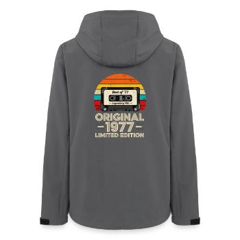 Hits légendaires originaux en édition limitée de 1977 - Veste softshell femme recyclée Stanley/Stella - charbon - Dos - AI Model Female 172 light (172cm)