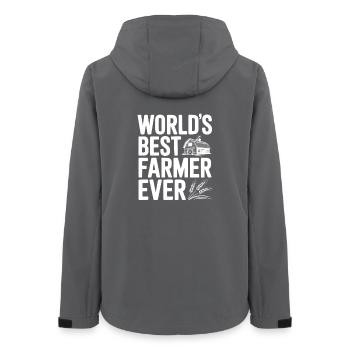 Le meilleur fermier du monde - Veste softshell femme recyclée Stanley/Stella - charbon - Dos - AI Model Female 172 light (172cm)