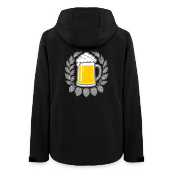 Bier - Women’s Recycled Softshell Jacket by Stanley/Stella - black - Back - AI Model Female 172 light (172cm)
